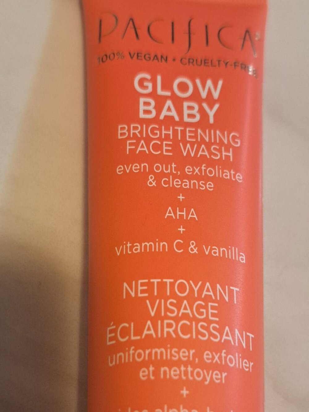 PACIFICA GLOW BABY BRIGHTENING FACE WASH